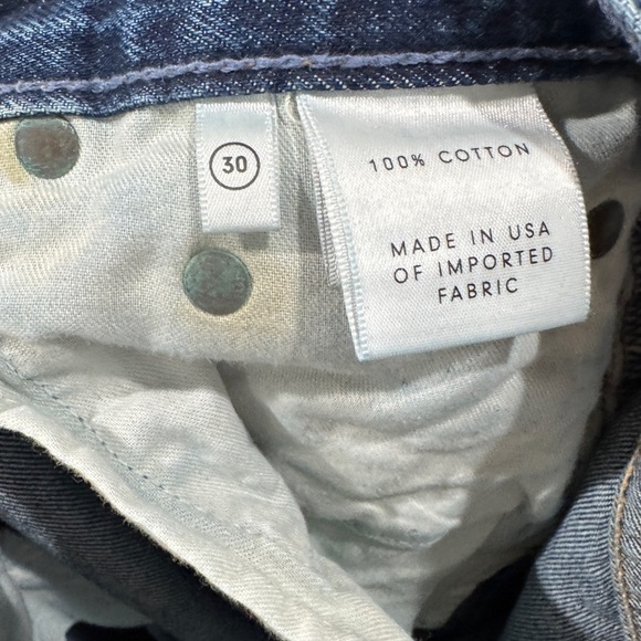 GRLFRND Tatum Mid-Rise Micro Bootcut Only Lies Cropped Cotton Blue Jeans Size 30 - Picture 15 of 16